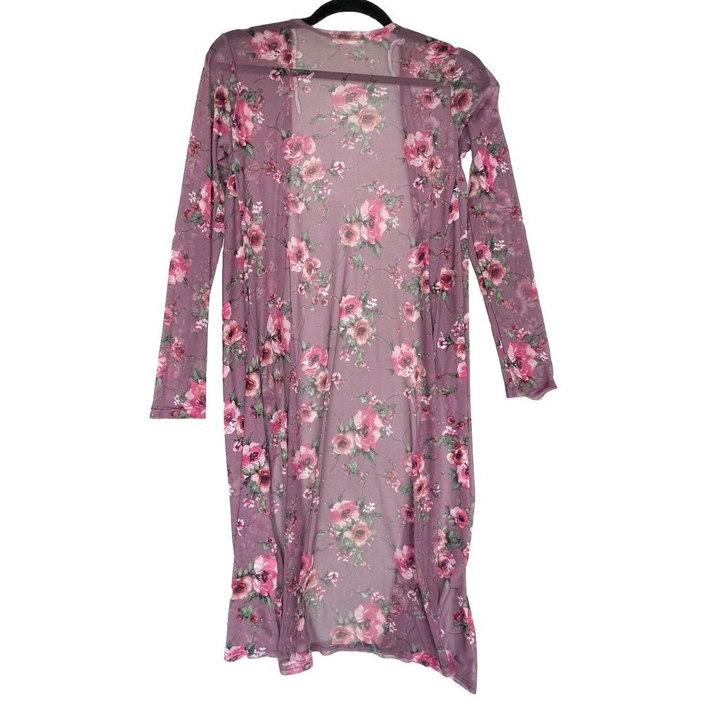 Pinc Women's Cardigan Size M Floral Fairy Cottagecore Sheer Gypsy Dreamcore‎ Y2K